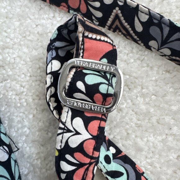 Vera Bradley Crossbody Bag Quilted Boho Paisley Patchwork W/ Make-up Bag - Picture 7 of 9